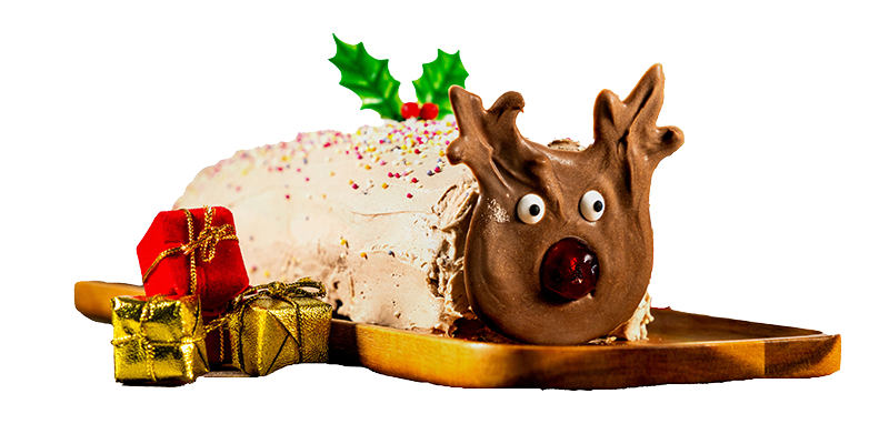  Reindeer Yule Log